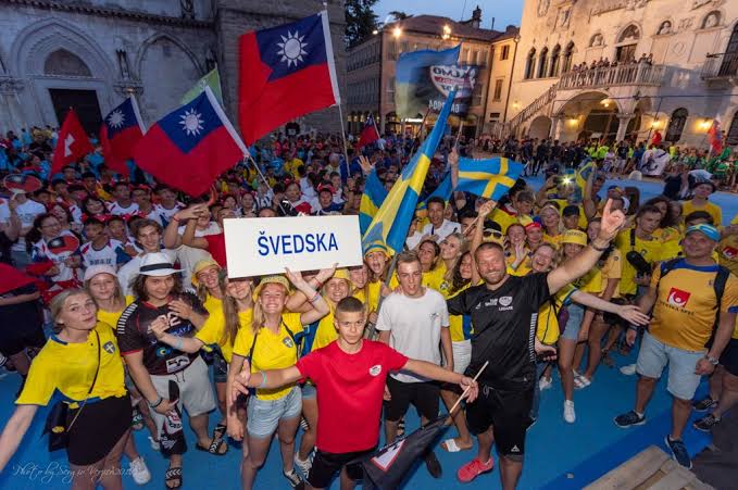 Jeunes joueurs de l'Eurofest réunis à Rogaška Slatina entre deux matchs